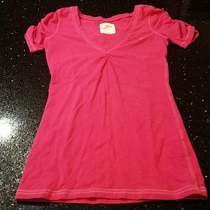 Pink Hollister long tshirt